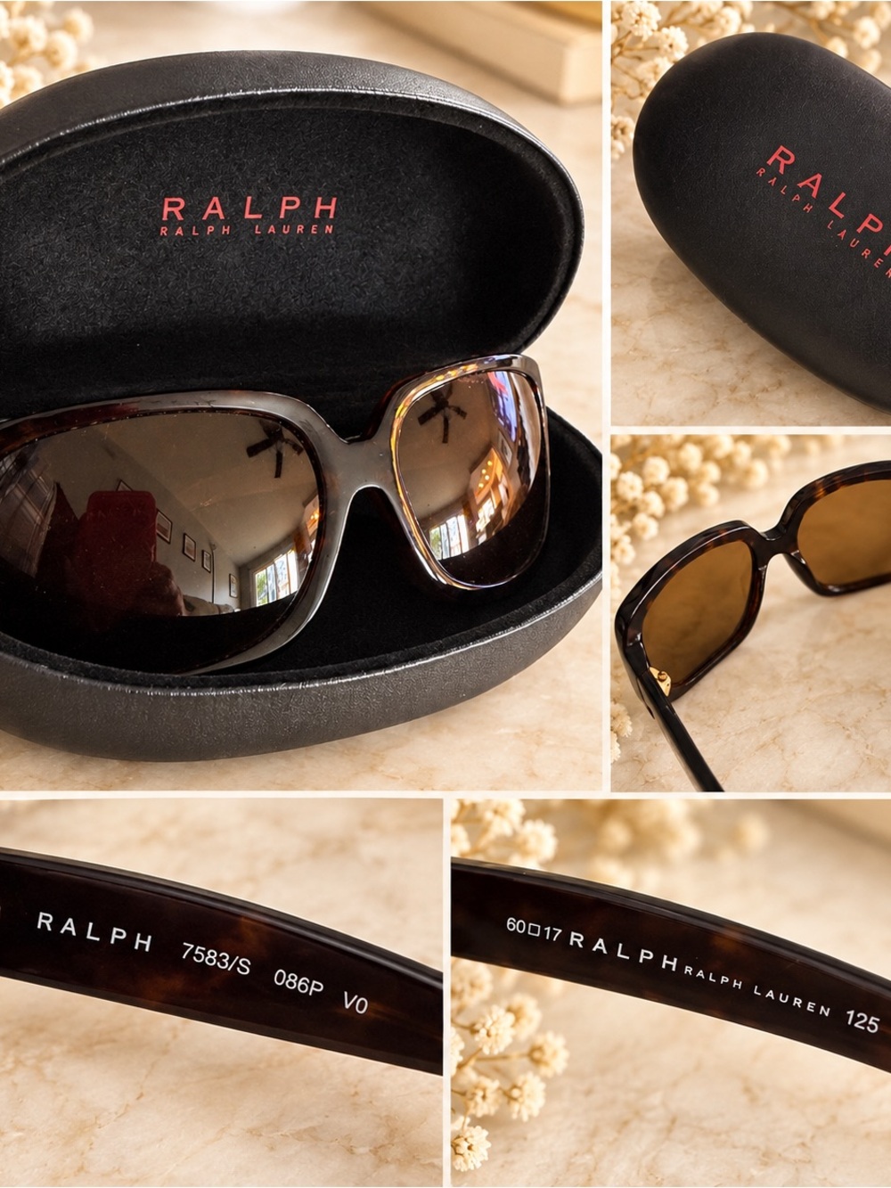 Ralph Lauren women’s Tortoiseshell Sunglasses with Brown Lenses